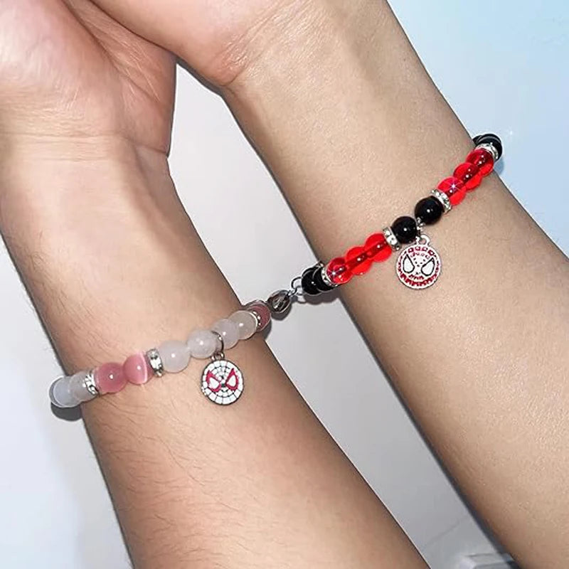 Matching Magnet Spider Man Spider Girl Bracelets