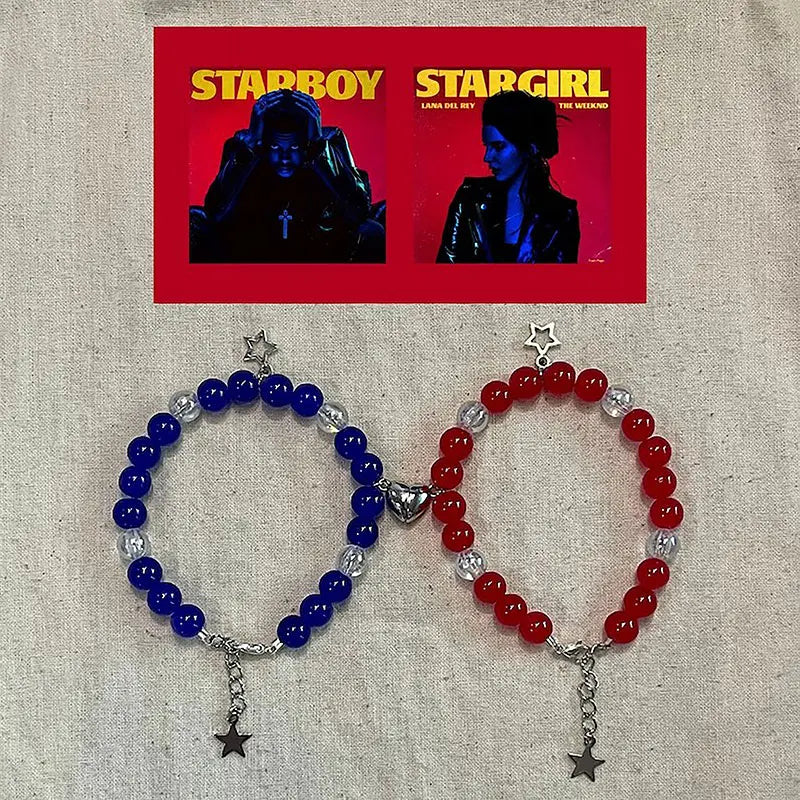 Stargirl and Starboy Matching Magnetic Bracelets