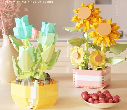 Flower Succulents Building Blocks