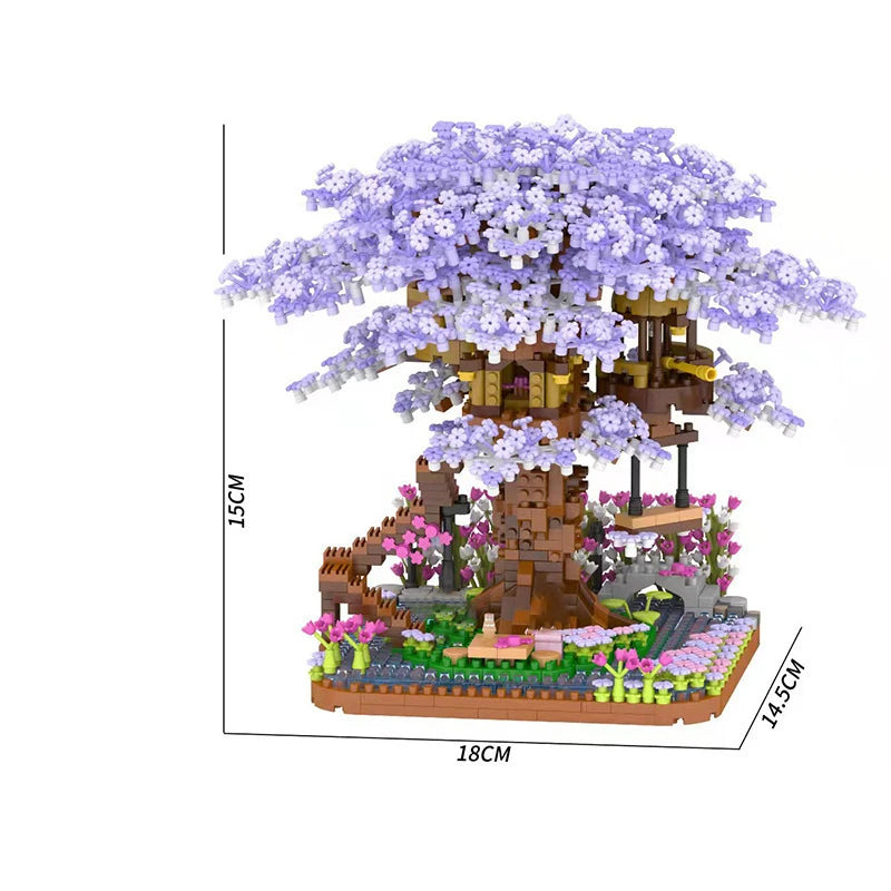 Cherry Blossom Tree House Building Blocks