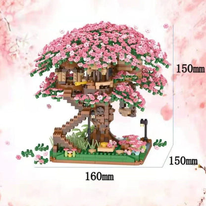 Cherry Blossom Tree House Building Blocks