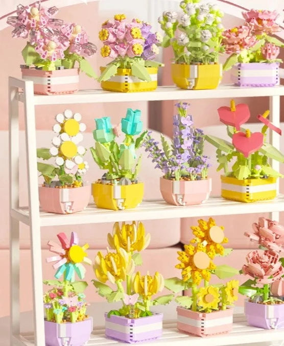 Flower Succulents Building Blocks