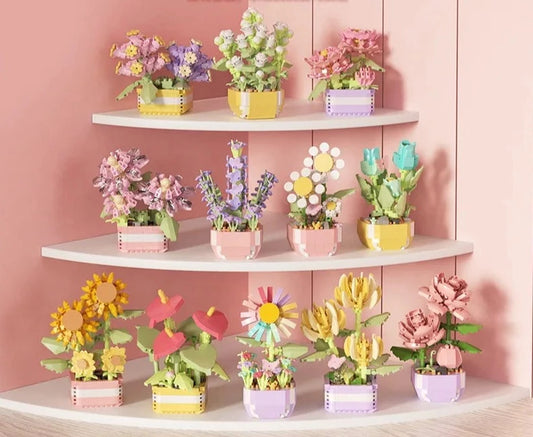 Flower Succulents Building Blocks