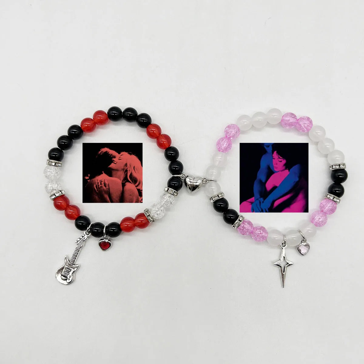 2pcs/set Matching Magnetic Music Bracelets