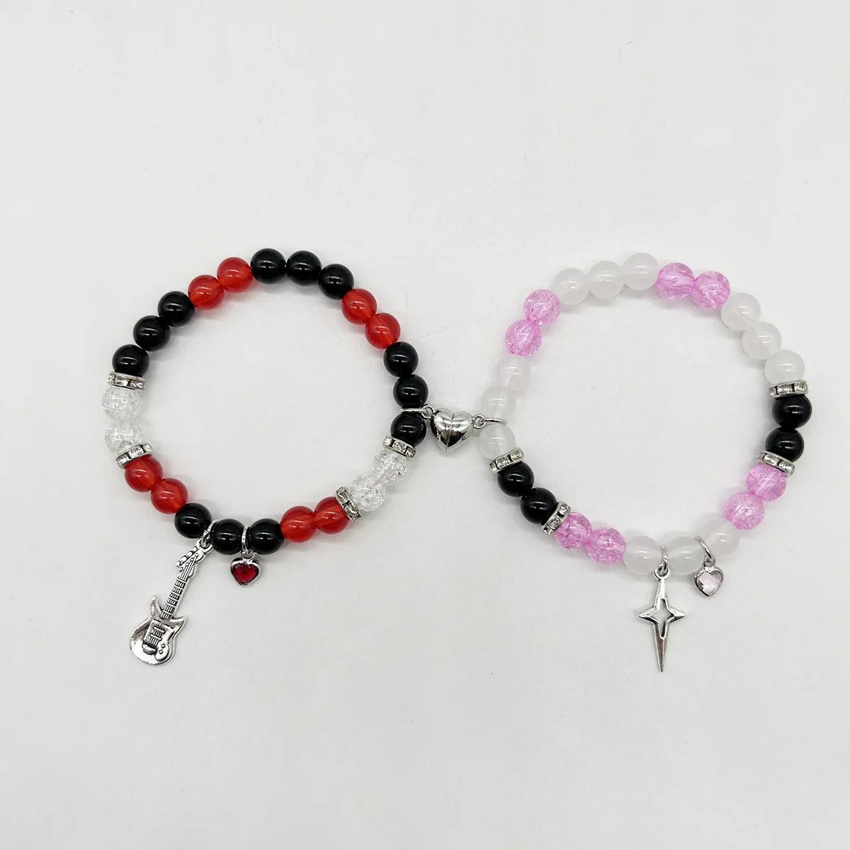 2pcs/set Matching Magnetic Music Bracelets